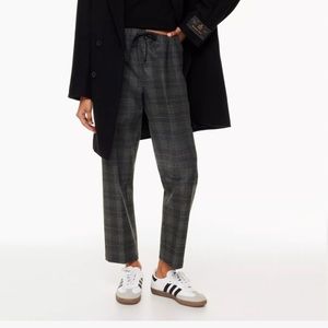 Aritzia grey check Jimmy Pant, size M